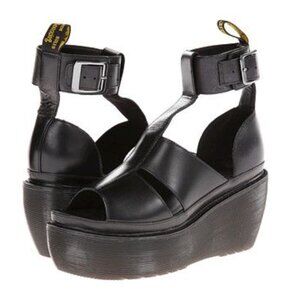 Dr. Martens Bessie Black Platform Sandals